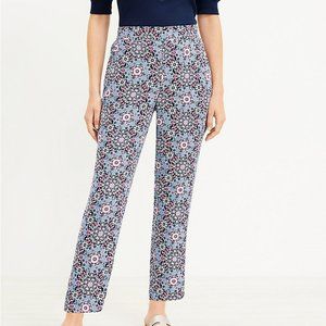 LOFT NWT Medallion Fluid Taper Pants L